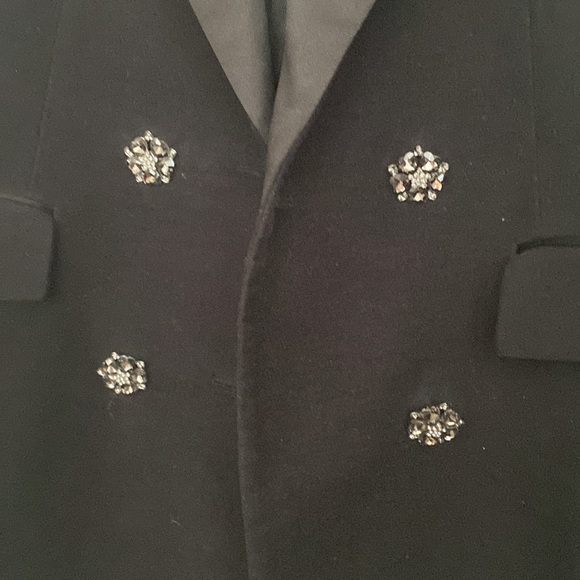 Zara velvet formal double breasted black jacket - Picture 5 of 5